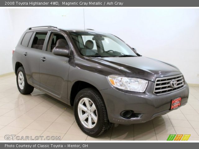 2008 Toyota Highlander 4WD in Magnetic Gray Metallic