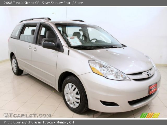 2008 Toyota Sienna CE in Silver Shadow Pearl