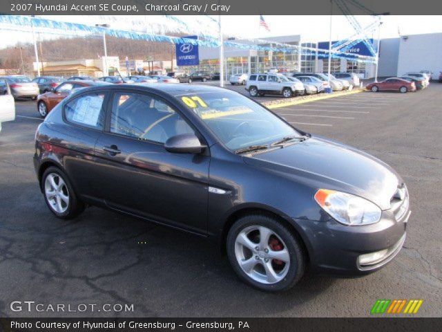 2007 Hyundai Accent SE Coupe in Charcoal Gray