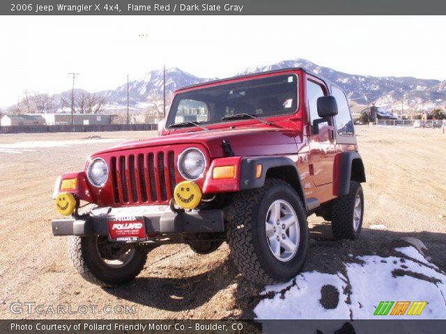 2006 Jeep Wrangler X 4x4 in Flame Red