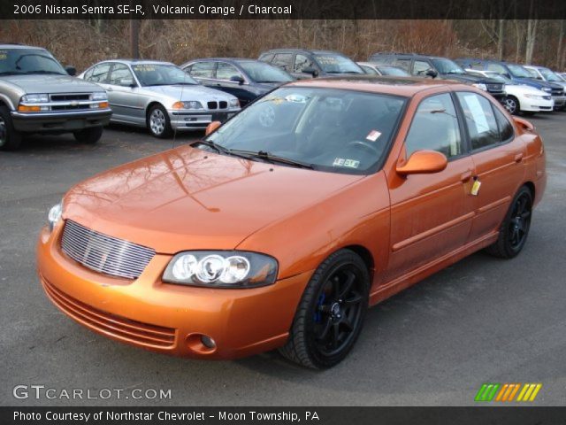 2006 Nissan sentra volcanic orange #2