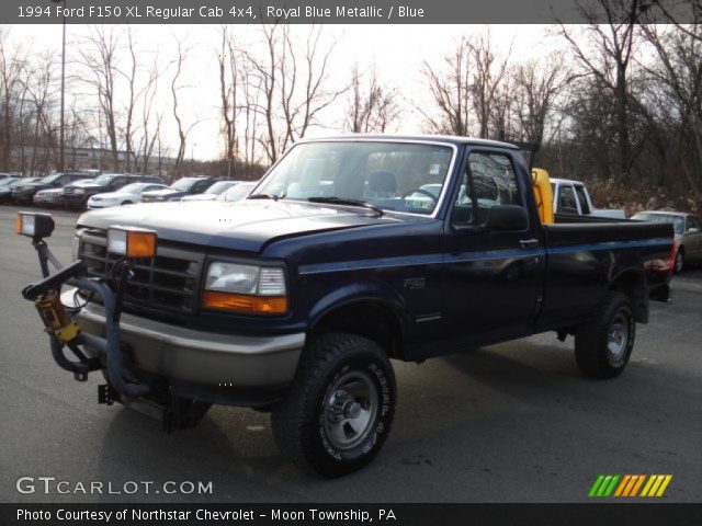 1994 Ford F150 XL Regular Cab 4x4 in Royal Blue Metallic