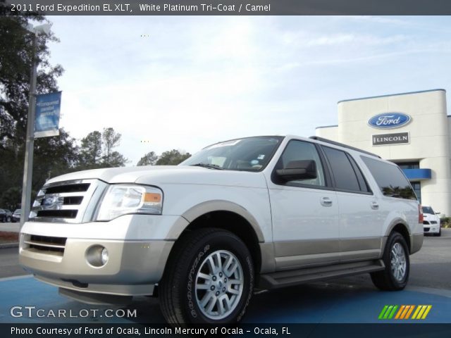 2011 Ford Expedition EL XLT in White Platinum Tri-Coat