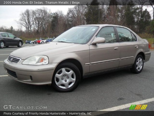 2000 Honda Civic EX Sedan in Titanium Metallic