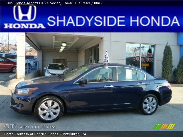 2009 Honda Accord EX V6 Sedan in Royal Blue Pearl