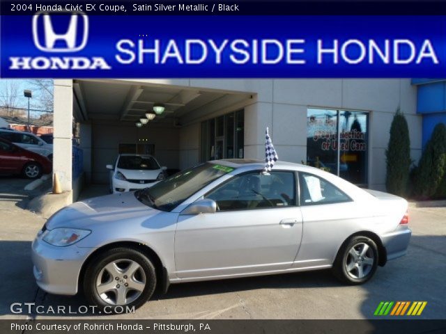 2004 Honda Civic EX Coupe in Satin Silver Metallic