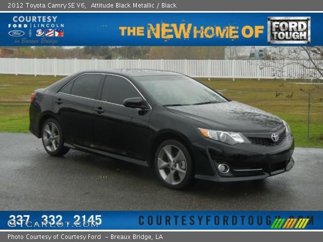 2012 Toyota Camry SE V6 in Attitude Black Metallic