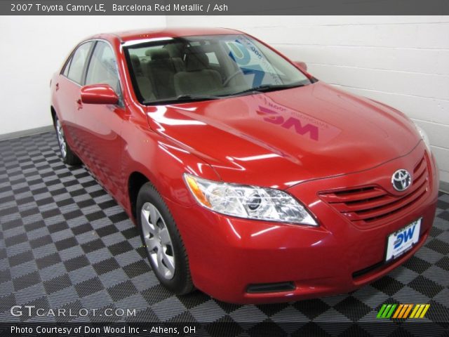 2007 Toyota Camry LE in Barcelona Red Metallic