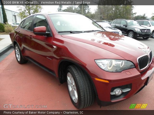 2008 BMW X6 xDrive35i in Vermilion Red Metallic