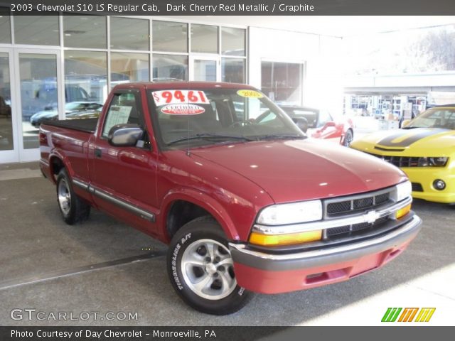 2003 Chevrolet S10 LS Regular Cab in Dark Cherry Red Metallic
