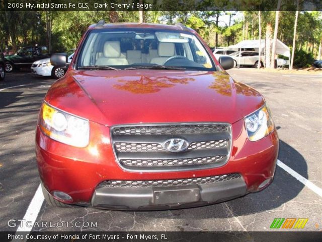 2009 Hyundai Santa Fe GLS in Dark Cherry
