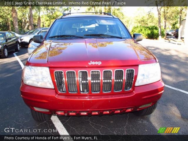 2001 Jeep Grand Cherokee Limited in Inferno Red Crystal Pearl