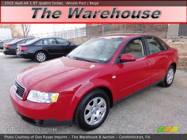 2003 Audi A4 1.8T quattro Sedan in Amulet Red