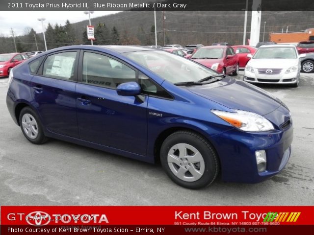 2011 Toyota Prius Hybrid III in Blue Ribbon Metallic