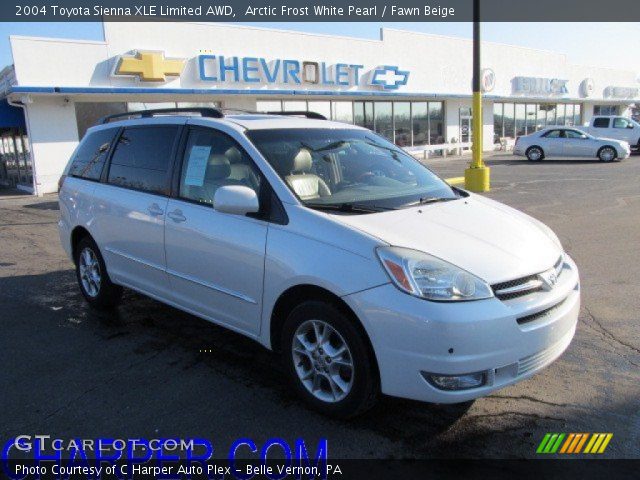 2004 Toyota Sienna XLE Limited AWD in Arctic Frost White Pearl