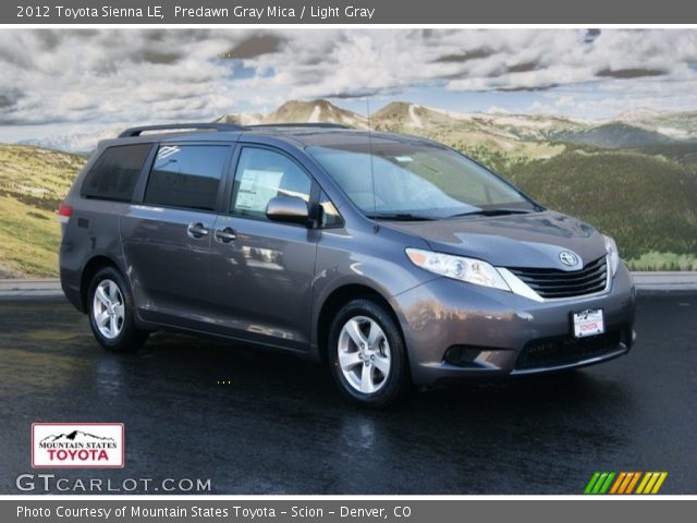 2012 Toyota Sienna LE in Predawn Gray Mica