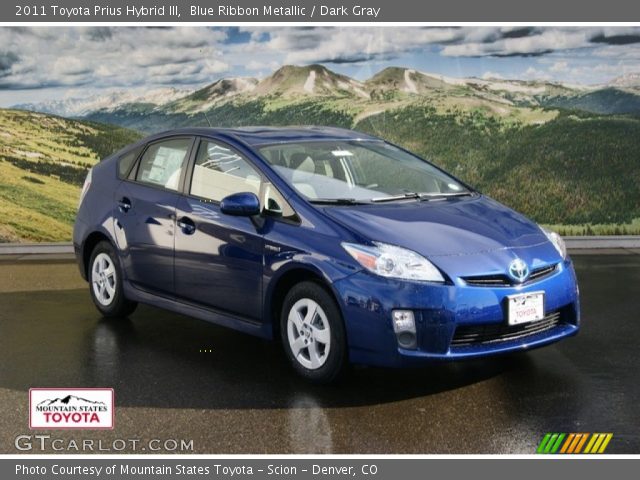 2011 Toyota Prius Hybrid III in Blue Ribbon Metallic