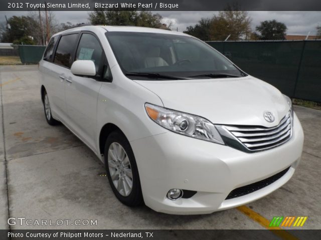 2012 Toyota Sienna Limited in Blizzard White Pearl
