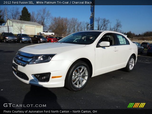 2012 Ford Fusion SEL in White Platinum Tri-Coat