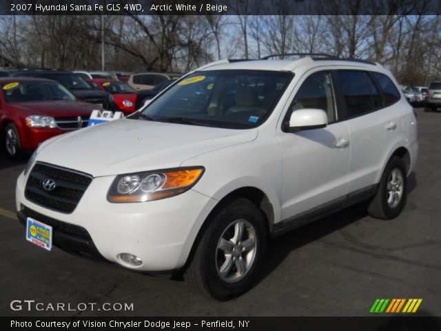 2007 Hyundai Santa Fe GLS 4WD in Arctic White