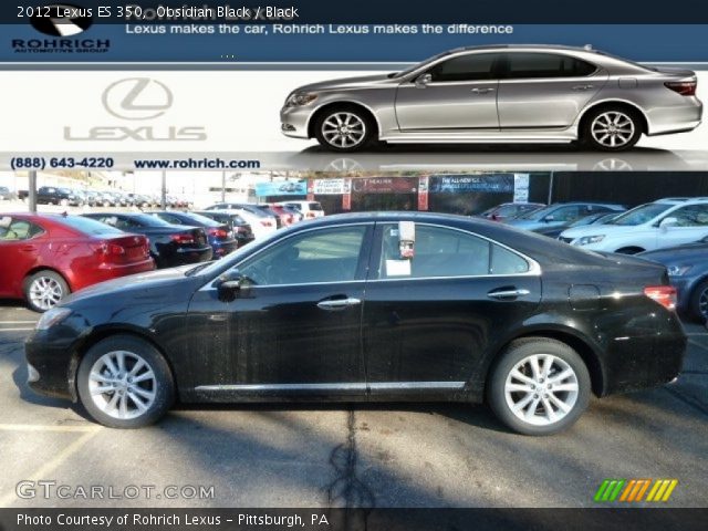 2012 Lexus ES 350 in Obsidian Black