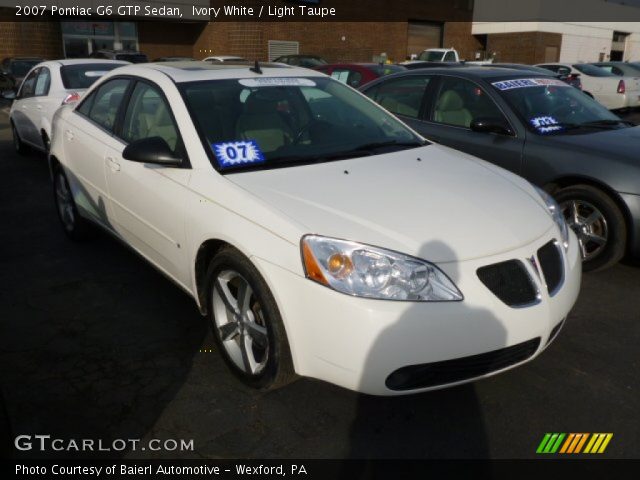 2007 Pontiac G6 GTP Sedan in Ivory White