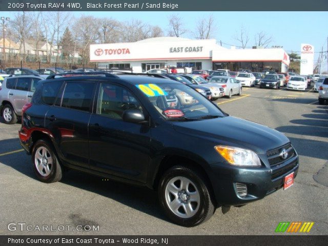 2009 Toyota RAV4 4WD in Black Forest Pearl