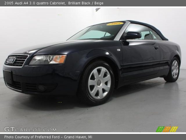 2005 Audi A4 3.0 quattro Cabriolet in Brilliant Black