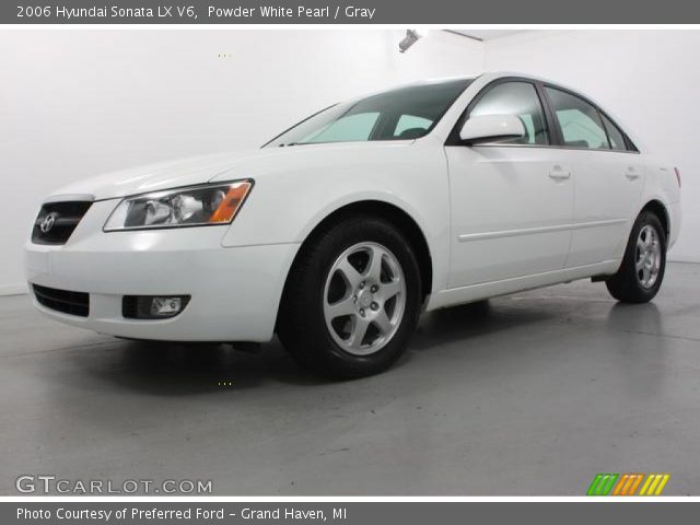 2006 Hyundai Sonata LX V6 in Powder White Pearl