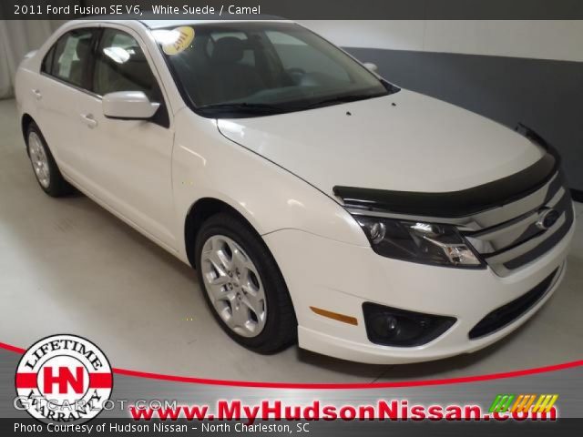 2011 Ford Fusion SE V6 in White Suede