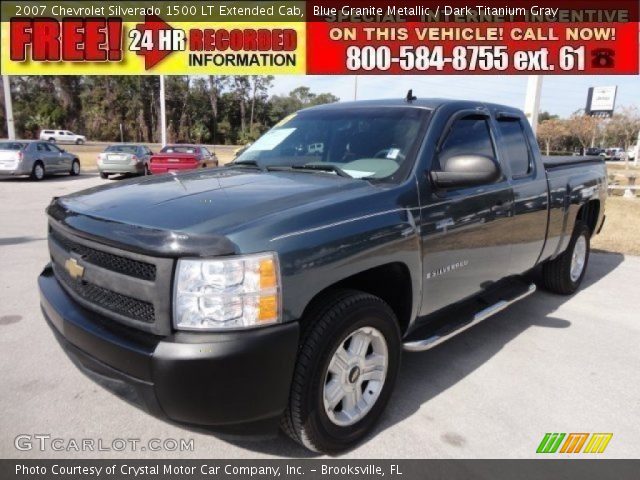 2007 Chevrolet Silverado 1500 LT Extended Cab in Blue Granite Metallic