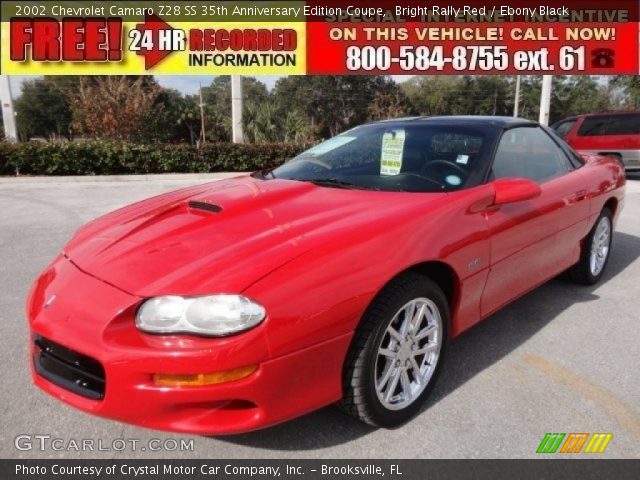2002 Chevrolet Camaro Z28 SS 35th Anniversary Edition Coupe in Bright Rally Red