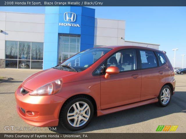2008 Honda Fit Sport in Blaze Orange Metallic