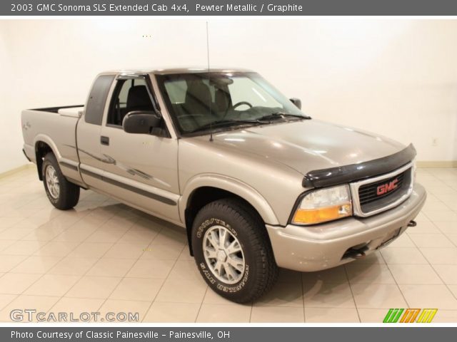 2003 GMC Sonoma SLS Extended Cab 4x4 in Pewter Metallic