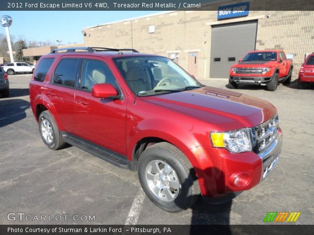 2012 Ford Escape Limited V6 4WD in Toreador Red Metallic