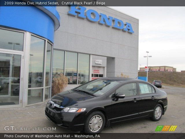 2009 Honda Civic Hybrid Sedan in Crystal Black Pearl