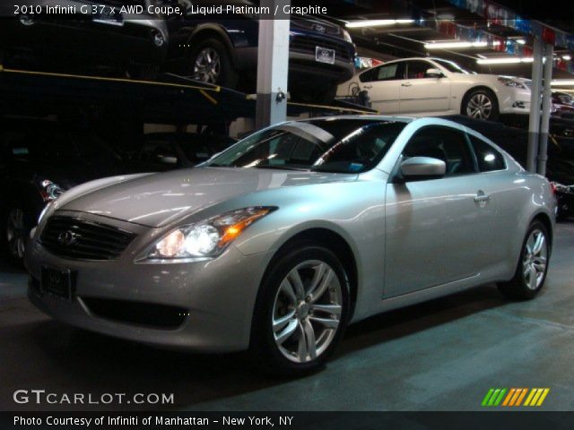 2010 Infiniti G 37 x AWD Coupe in Liquid Platinum