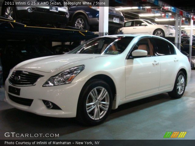 2011 Infiniti G 25 x AWD Sedan in Moonlight White