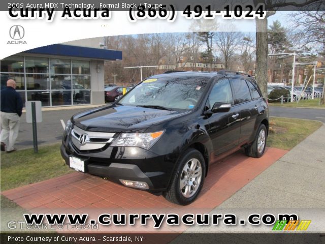 2009 Acura MDX Technology in Formal Black