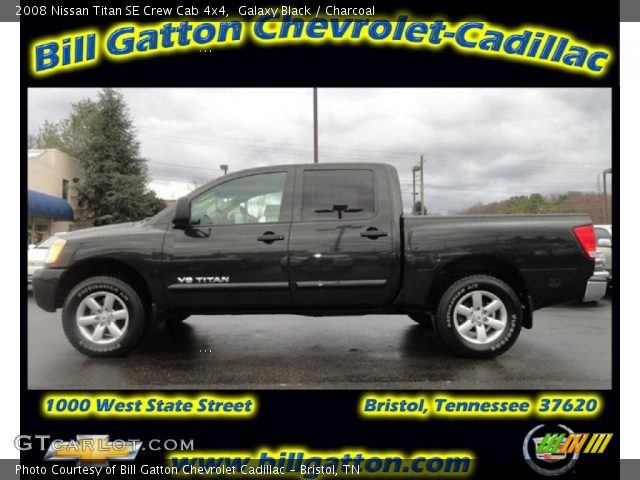 2008 Nissan Titan SE Crew Cab 4x4 in Galaxy Black