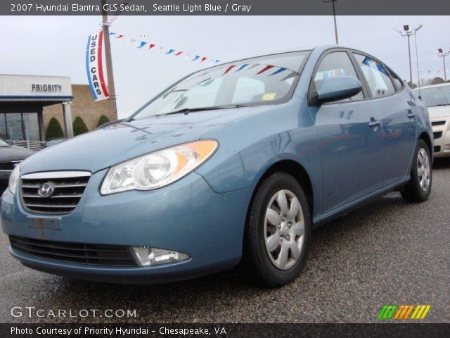 2007 Hyundai Elantra GLS Sedan in Seattle Light Blue