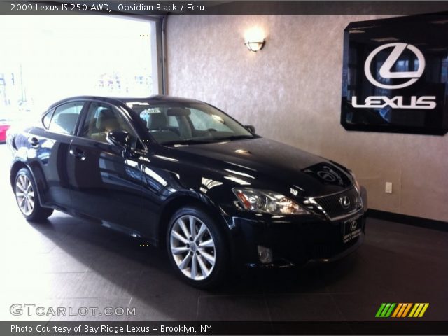 2009 Lexus IS 250 AWD in Obsidian Black