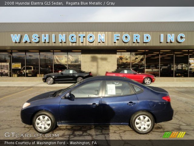 2008 Hyundai Elantra GLS Sedan in Regatta Blue Metallic