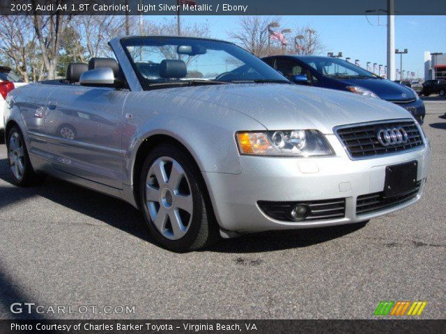 2005 Audi A4 1.8T Cabriolet in Light Silver Metallic