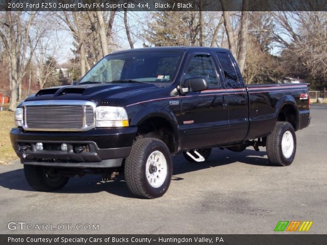 2003 Ford F250 Super Duty FX4 SuperCab 4x4 in Black
