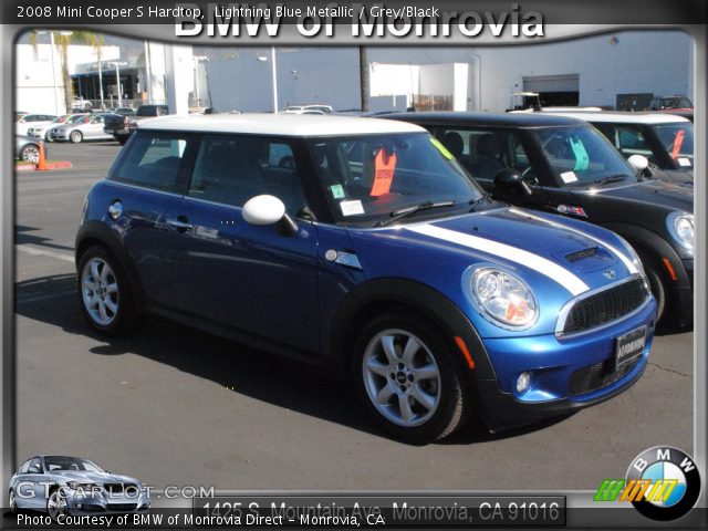 2008 Mini Cooper S Hardtop in Lightning Blue Metallic