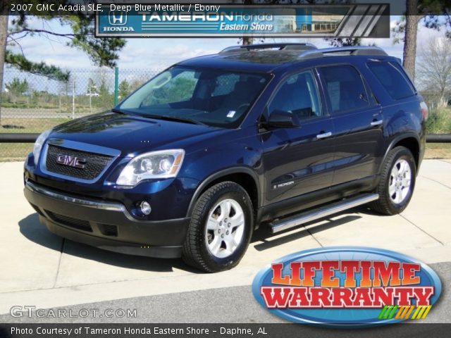 2007 GMC Acadia SLE in Deep Blue Metallic