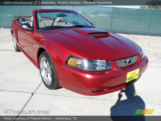 2004 Ford Mustang GT Convertible in Redfire Metallic