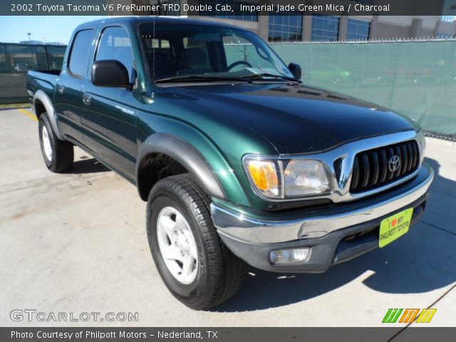 2002 Toyota Tacoma V6 PreRunner TRD Double Cab in Imperial Jade Green Mica