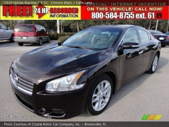 2010 Nissan Maxima 3.5 SV in Crimson Black